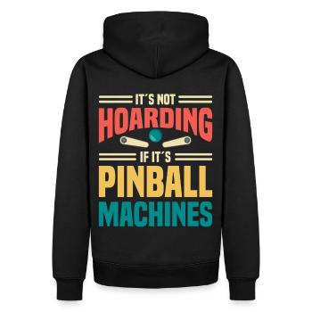 Flipper Retro Pinball Flipperautomat Bumper - Männer Premium Bio Hoodie - Schwarz - Hinten - Nico (187cm)
