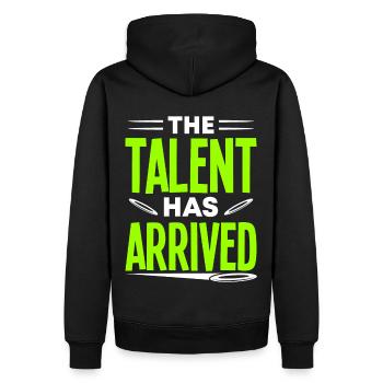 Discus Throw Discus Thrower Athletics Discus - Men’s Premium Organic Hoodie - black - Back - Nico (187cm)