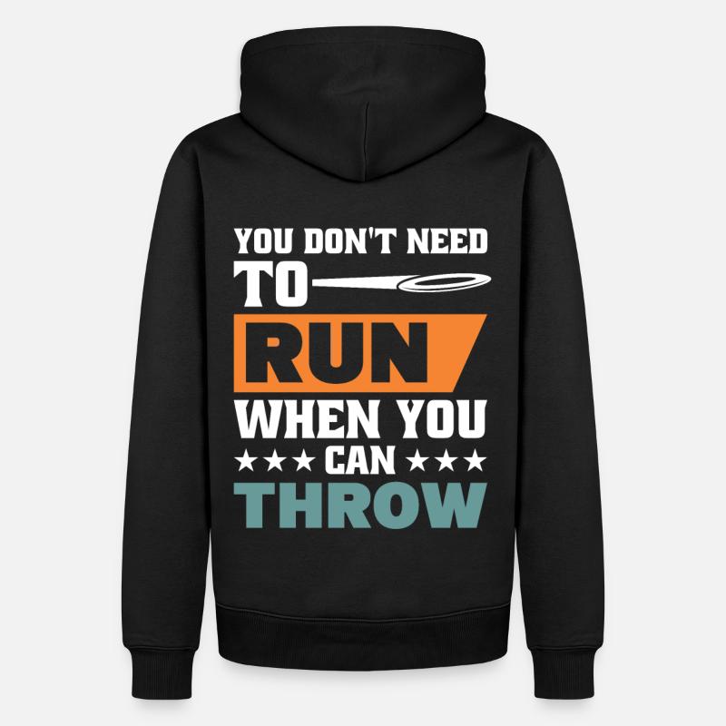 Diskuswurf Diskuswerfer Leichtathletik Diskus - Männer Premium Bio Hoodie - Schwarz