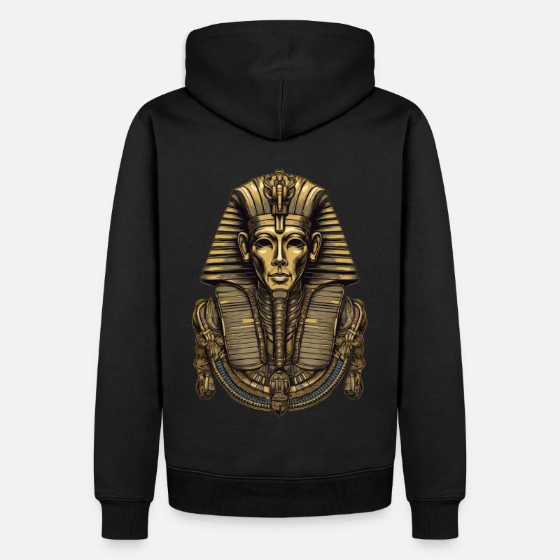 Pharaon Egypte Death Mask Cadeau - Sweat à capuche Premium bio Homme - noir