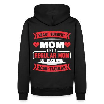 Transplantation cardiaque Chirurgie cardiaque Chirurgie cardiaque Chirurgie cardiaque Bypass - Sweat à capuche Premium bio Homme - noir - Dos - Nico (187cm)