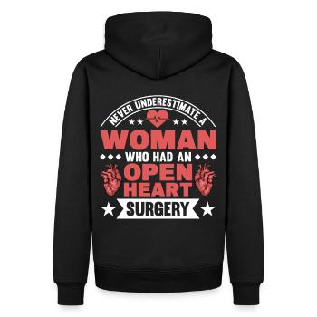 Transplantation cardiaque Chirurgie cardiaque Chirurgie cardiaque Chirurgie cardiaque Bypass - Sweat à capuche Premium bio Homme - noir - Dos - Nico (187cm)