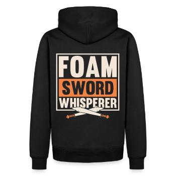 LARP Live-Action-Rollenspiel - Männer Premium Bio Hoodie - Schwarz - Hinten - Nico (187cm)