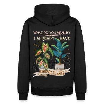 Plant-Daddy, Plant-Mommy, Plant Lover Plantes en pot - Sweat à capuche Premium bio Homme - noir - Dos - Nico (187cm)