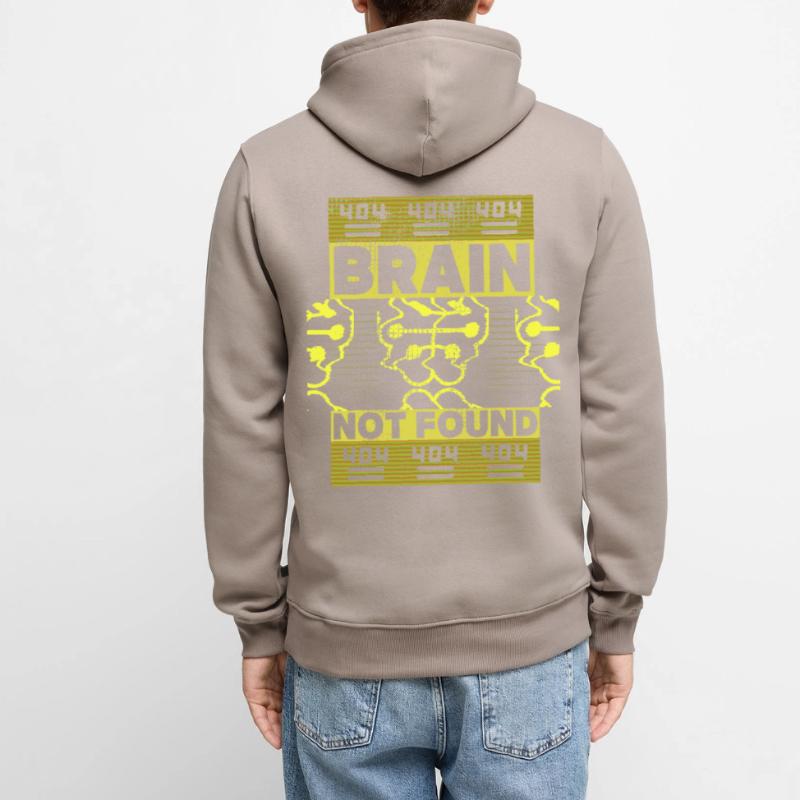 404-html error, computer nerd, funny saying Men’s Premium Organic Hoodie