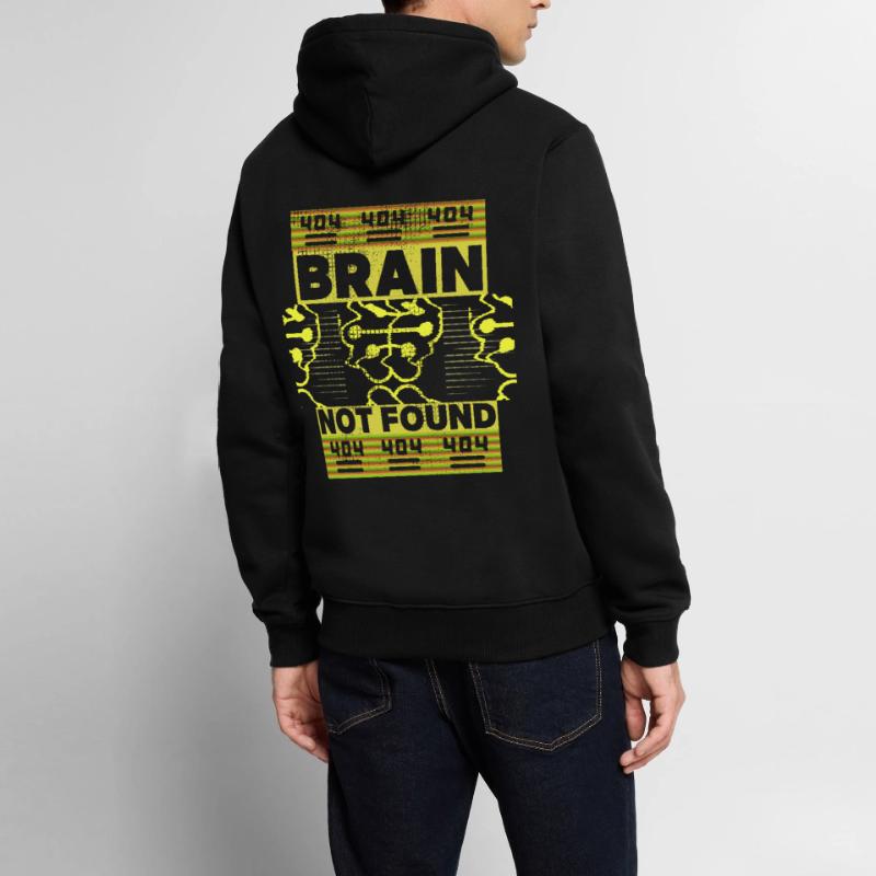 404-html error, computer nerd, funny saying Men’s Premium Organic Hoodie