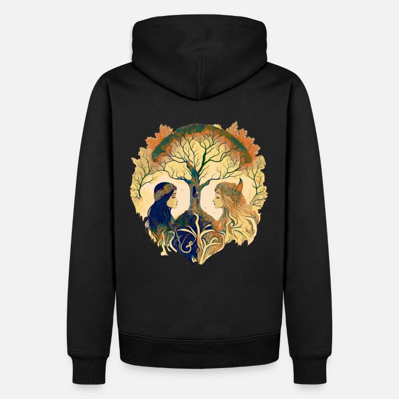 Sœurs de l’arbre - Sweat à capuche Premium bio Homme - noir