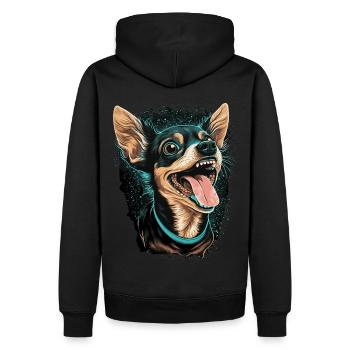 Cute Chihuahua Dog Breed Pet Lover - Männer Premium Bio Hoodie - Schwarz - Hinten - Nico (187cm)