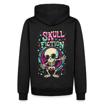 Skull Fiction Skull Skull Gift Idea - Sweat à capuche Premium bio Homme - noir - Dos - Nico (187cm)