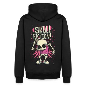 Skull Fiction Skull Skull Gift Idea - Sweat à capuche Premium bio Homme - noir - Dos - Nico (187cm)
