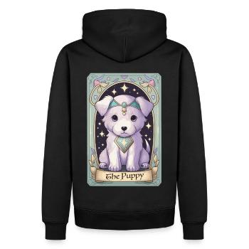 Kawaii Tarot Card The Puppy Pastel Goth Anime Witc - Männer Premium Bio Hoodie - Schwarz - Hinten - Nico (187cm)