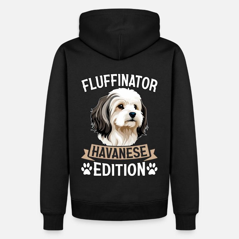 Fluffinator Havanese Edition - Männer Premium Bio Hoodie - Schwarz