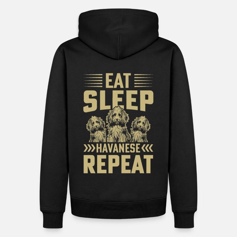Manger Dormir Havanais Répéter - Sweat à capuche Premium bio Homme - noir