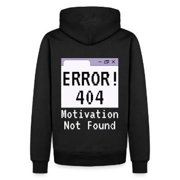 404-html error, Saying No Motivation - Men’s Premium Organic Hoodie - black - Back - Nico (187cm)