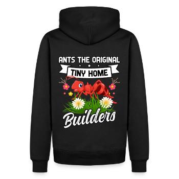 Ants the orginal tiny home builders - Männer Premium Bio Hoodie - Schwarz - Hinten - Nico (187cm)