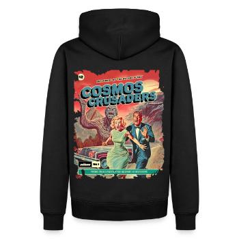 Bande dessinée, Bande dessinée, Années 50, Monstre fou - Sweat à capuche Premium bio Homme - noir - Dos - Nico (187cm)