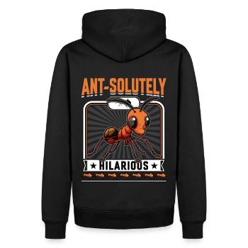 Absolument hilarant - Sweat à capuche Premium bio Homme - noir - Dos - Nico (187cm)