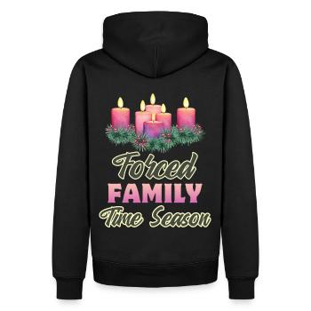 Dicton Ironique De Noël, Bougies, Noël - Sweat à capuche Premium bio Homme - noir - Dos - Nico (187cm)