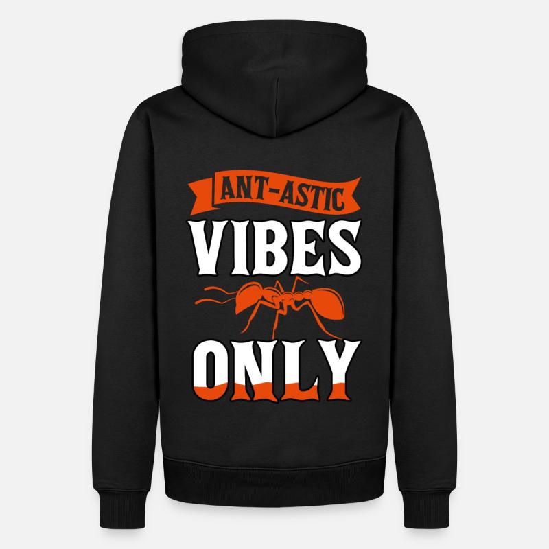 Ant-astic vibes only - Männer Premium Bio Hoodie - Schwarz