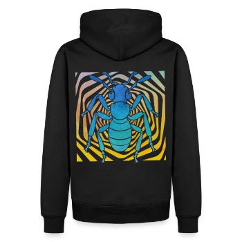 fourmi - Sweat à capuche Premium bio Homme - noir - Dos - Nico (187cm)