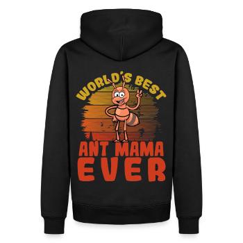 La meilleure mère du monde - Sweat à capuche Premium bio Homme - noir - Dos - Nico (187cm)