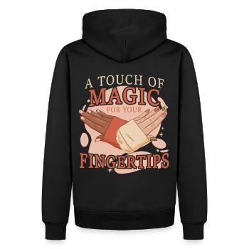 Magic For Your Fingertips Funny Manicurist Nail Ar - Männer Premium Bio Hoodie - Schwarz - Hinten - Nico (187cm)