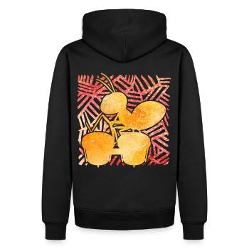 Ameise - Männer Premium Bio Hoodie - Schwarz - Hinten - Nico (187cm)