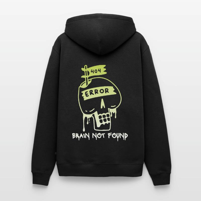 404-html error, Computer Nerd, No-Brain Saying Men’s Premium Organic Hoodie