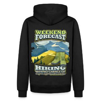 Randonnée, Randonnée en montagne, Trekking, Randonnée - Sweat à capuche Premium bio Homme - noir - Dos - Nico (187cm)