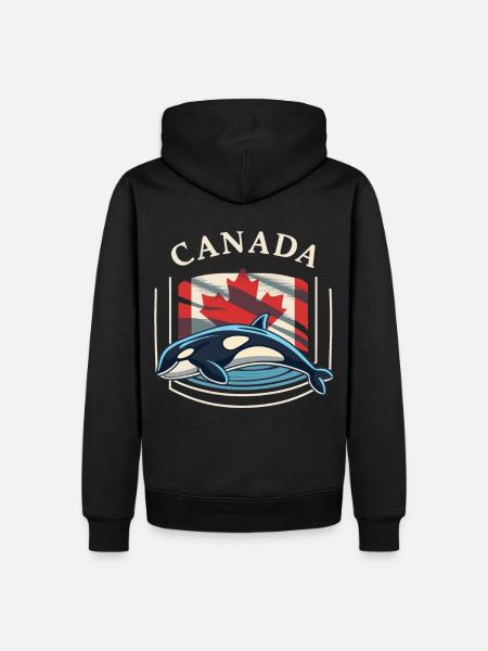 The beauty of the Canadian wilderness - Men’s Premium Organic Hoodie - black
