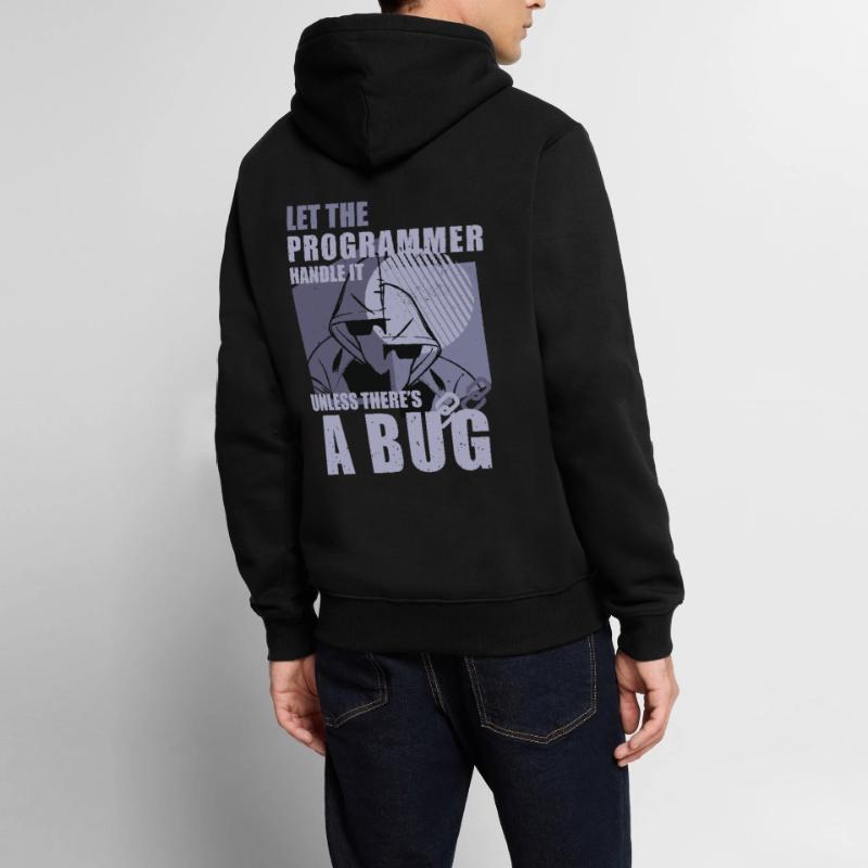 Programming Bugs Funny Quotes Computer Nerd Coding Männer Premium Bio Hoodie
