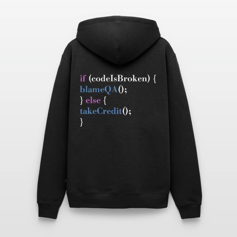 Programmer QA Saying Computer Programming Männer Premium Bio Hoodie