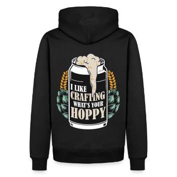 Craft Beer Hop Brewer Funny Brewery Homebrew - Männer Premium Bio Hoodie - Schwarz - Hinten - Nico (187cm)