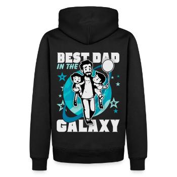 Best Dad, Dad, Father's Day, Dad Daddy Saying - Men’s Premium Organic Hoodie - black - Back - Nico (187cm)