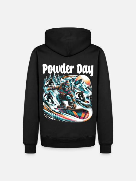 Boarder's Paradise: Snowboardabenteuer Snowboard - Männer Premium Bio Hoodie - Schwarz