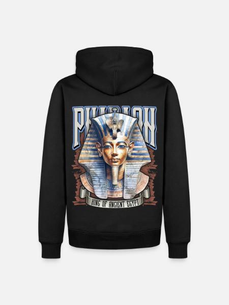 Pharaon égyptien, Tut-Ench-Amon, égyptien - Sweat à capuche Premium bio Homme - noir