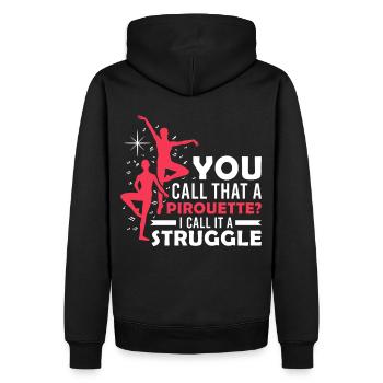 Ballet Dancing Funny Quote Dance Class Teacher - Männer Premium Bio Hoodie - Schwarz - Hinten - Nico (187cm)