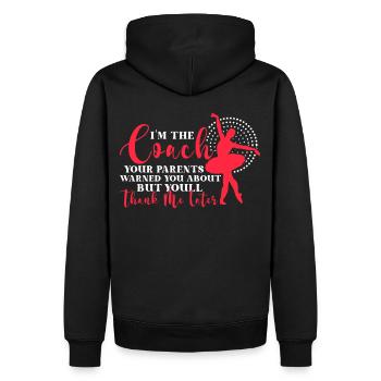 Ballet Dancing Sarcastic Quote Dance Class Trainer - Männer Premium Bio Hoodie - Schwarz - Hinten - Nico (187cm)