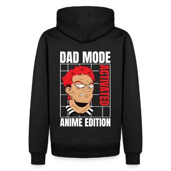 Dad Mode Activated Anime Edition Cool Otaku Anime - Männer Premium Bio Hoodie - Schwarz - Hinten - Nico (187cm)