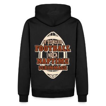 Sports Coach Funny Quote Football Trainer Training - Männer Premium Bio Hoodie - Schwarz - Hinten - Nico (187cm)
