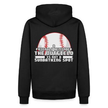 Funny Baseball Coach Ball Sports Trainer - Männer Premium Bio Hoodie - Schwarz - Hinten - Nico (187cm)