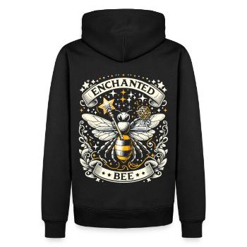 Abeille magique : Mondes magiques - Sweat à capuche Premium bio Homme - noir - Dos - Nico (187cm)