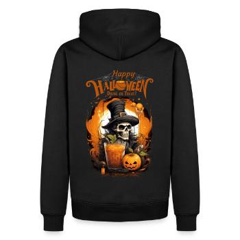 Buvez ou traitez drôle joyeux Halloween monstre - Sweat à capuche Premium bio Homme - noir - Dos - Nico (187cm)
