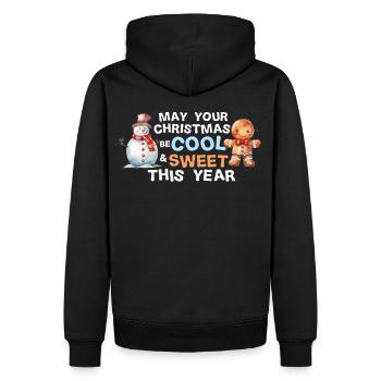 May Your Christmas Be Cool And Sweet This Year Sno - Männer Premium Bio Hoodie - Schwarz - Hinten - Nico (187cm)