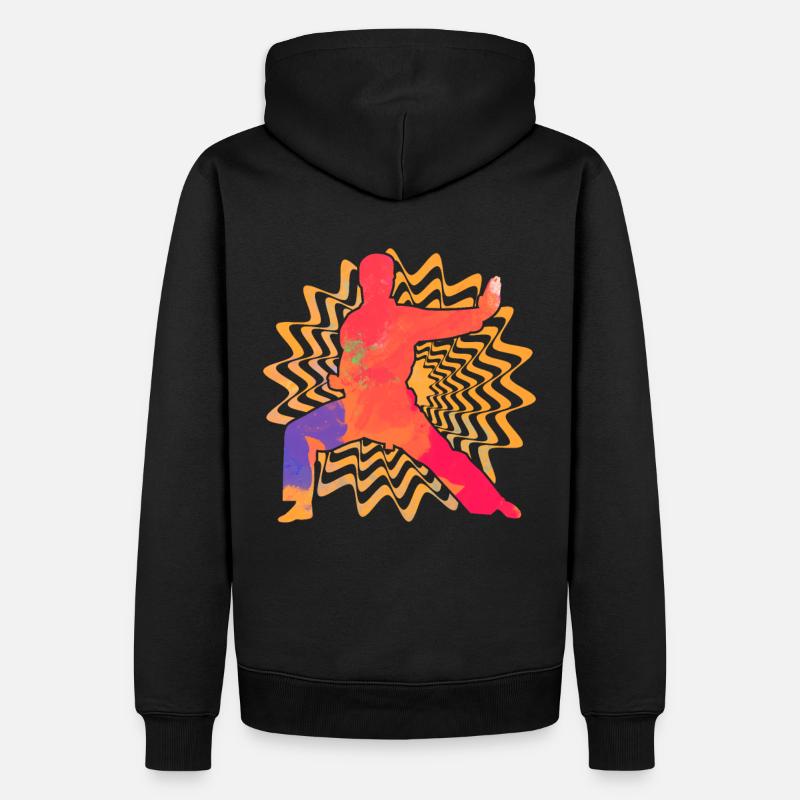 Wing Chun Kung Fu - Männer Premium Bio Hoodie - Schwarz