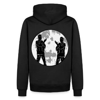 Wing Chun Kung Fu - Sweat à capuche Premium bio Homme - noir - Dos - Nico (187cm)