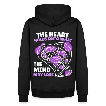 Memories Matter Positive Optimism Alzheimer's Awar - Männer Premium Bio Hoodie - Schwarz - Hinten - Nico (187cm)