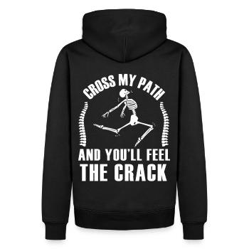 Funny Chiropractic Back Cracker Physiotherapy Chir - Männer Premium Bio Hoodie - Schwarz - Hinten - Nico (187cm)