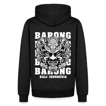 Bali Indonesia Travel Balinese Barong Mask - Männer Premium Bio Hoodie - Schwarz - Hinten - Nico (187cm)