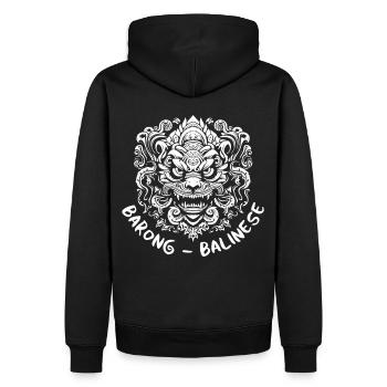 Barong Mask Bali Indonesia Culture Balinese Gamela - Männer Premium Bio Hoodie - Schwarz - Hinten - Nico (187cm)